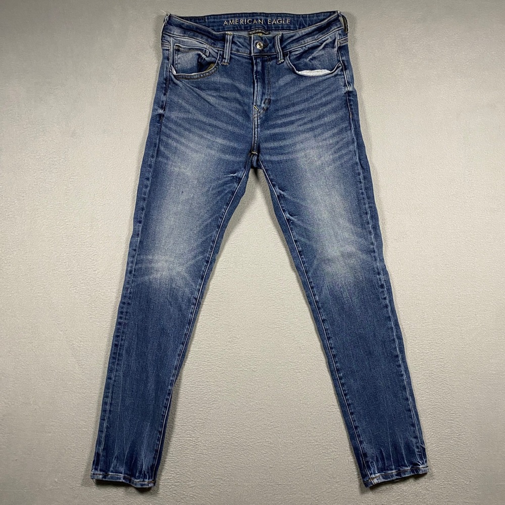 American Eagle Skinny Jeans Mens 31x32 Blue Ne(x)t Level Airflex Stretch Denim